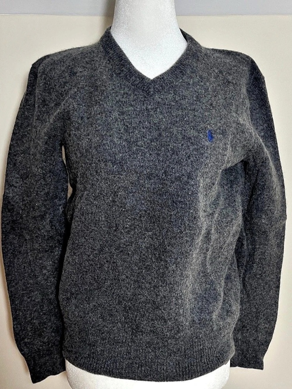 Polo by Ralph Lauren Men's V-Neck Wool Sweater Size Medium